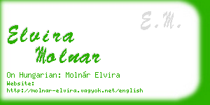 elvira molnar business card